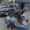 Rimorchio portamoto abbassabile e pieghevole Cochet blu PTT 600 kg