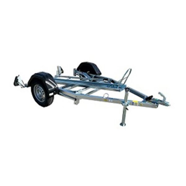 Rimorchio portamoto ribaltabile Pratic con 1 rotaia MIL Remorques