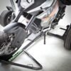 Rimorchio portamoto per una moto, nero For One