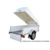 Rimorchio portabagagli marrone con cofano BW Remorques